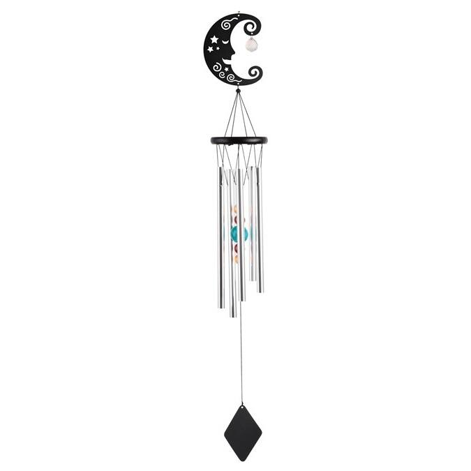 QMax 34" L Metal Chime with Black Moon Bed Bath & Beyond 32180750
